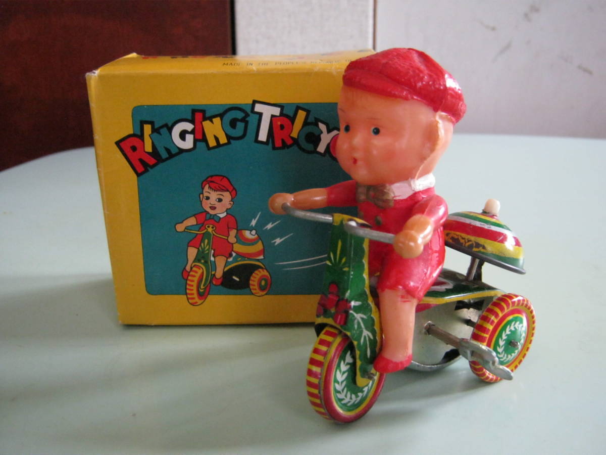 [RINGING TRICYCLE ребенок .... жестяная пластина. трехколесный велосипед (zen мой )] с коробкой 