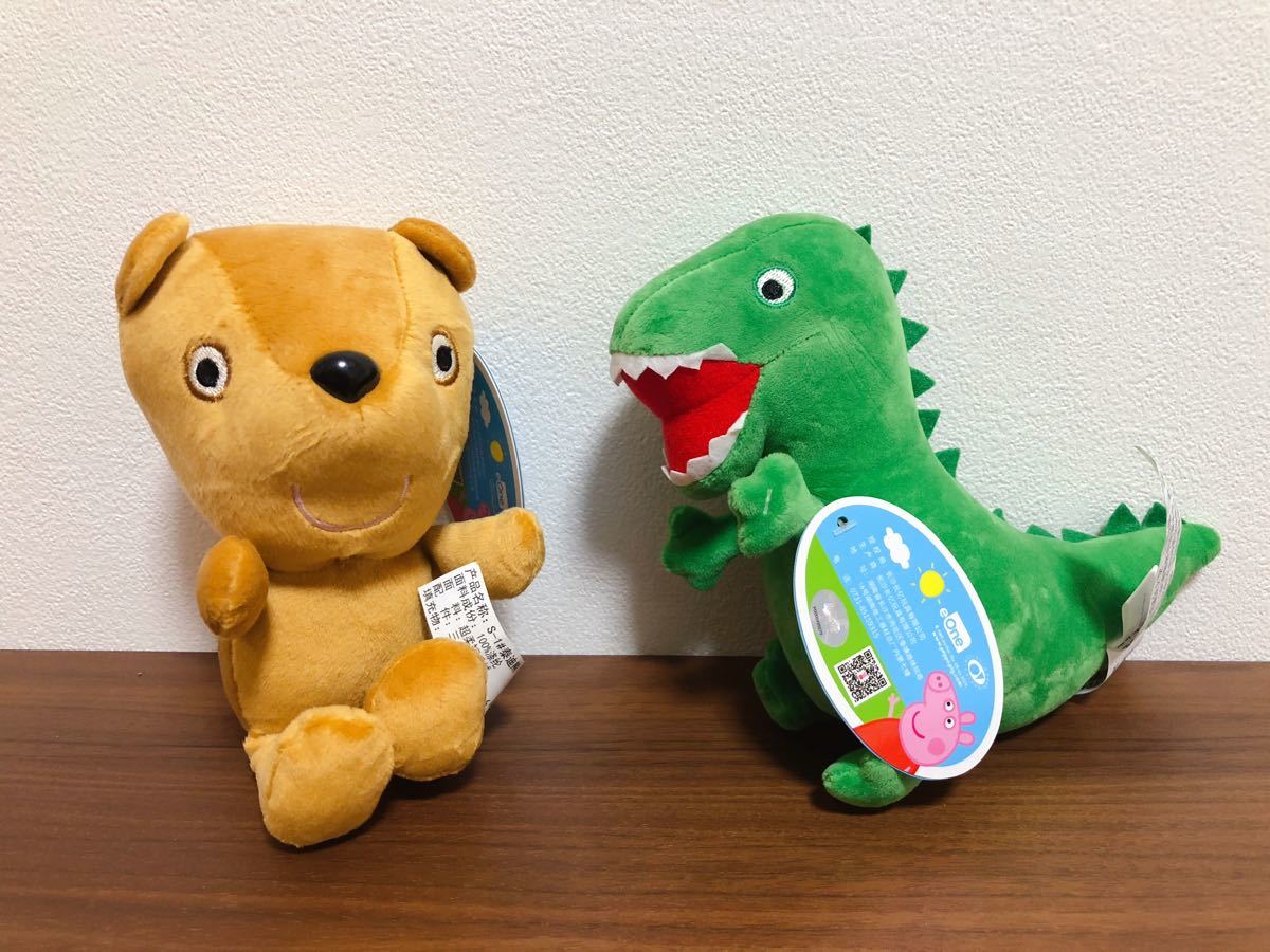 Paypayフリマ 新品 海外大人気アニメ ペッパピッグ テディ ダイナソーぬいぐるみ 2セット Paypayフリマ 新品 海外大人気アニメ ペッパピッグ テディ ダイナソーぬいぐるみ 2セット