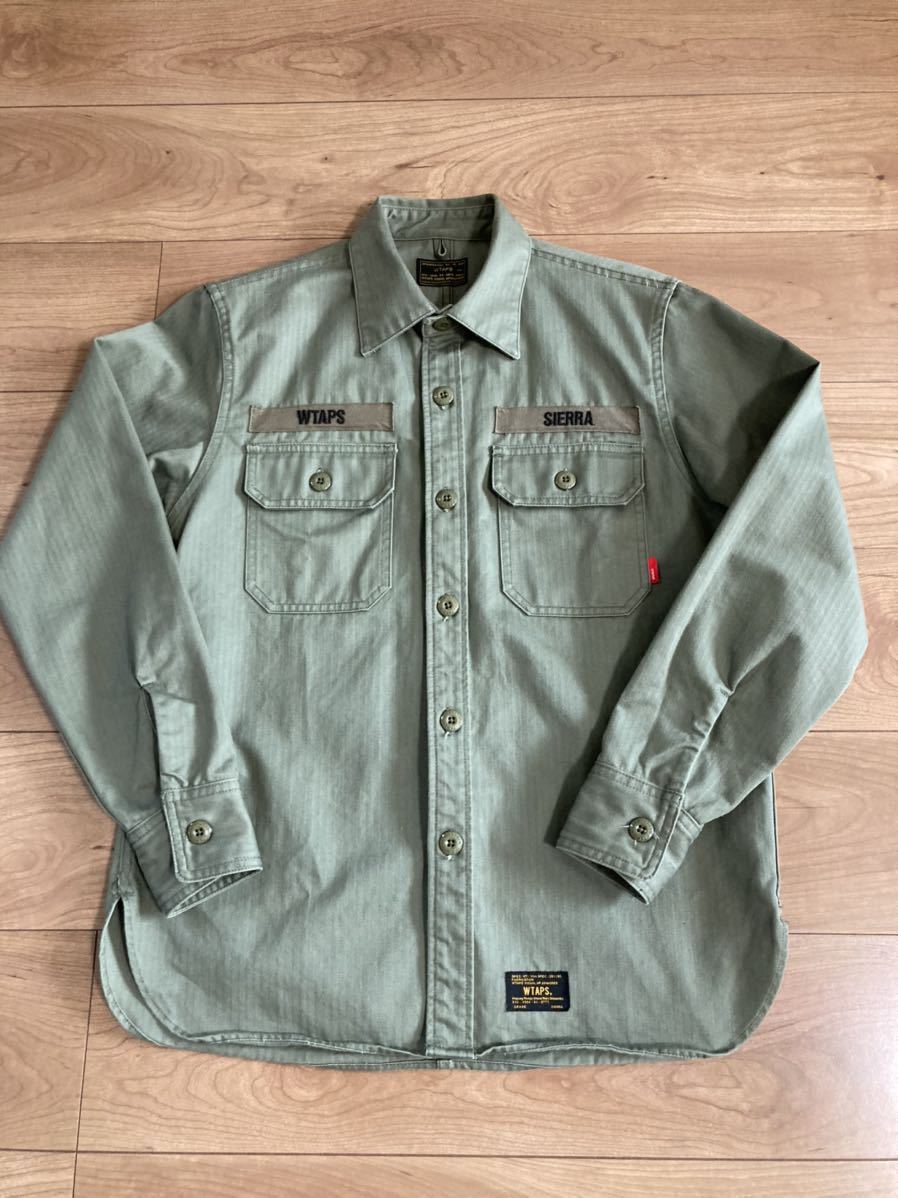 2016SS WTAPS BUDS LS ミリタリーシャツ　size1