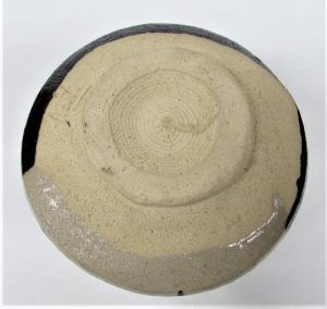 茶道具 黒織部茶碗 サイン入り 箱なし 工芸品 item details | Yahoo