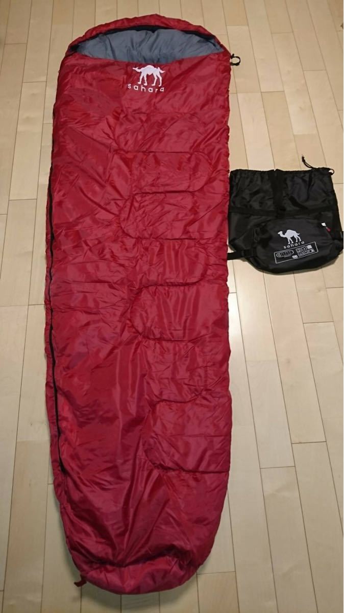 【冬用】　寝袋　-15℃ シュラフ　抗菌　防災　マミー型　コンパクト　丸洗い