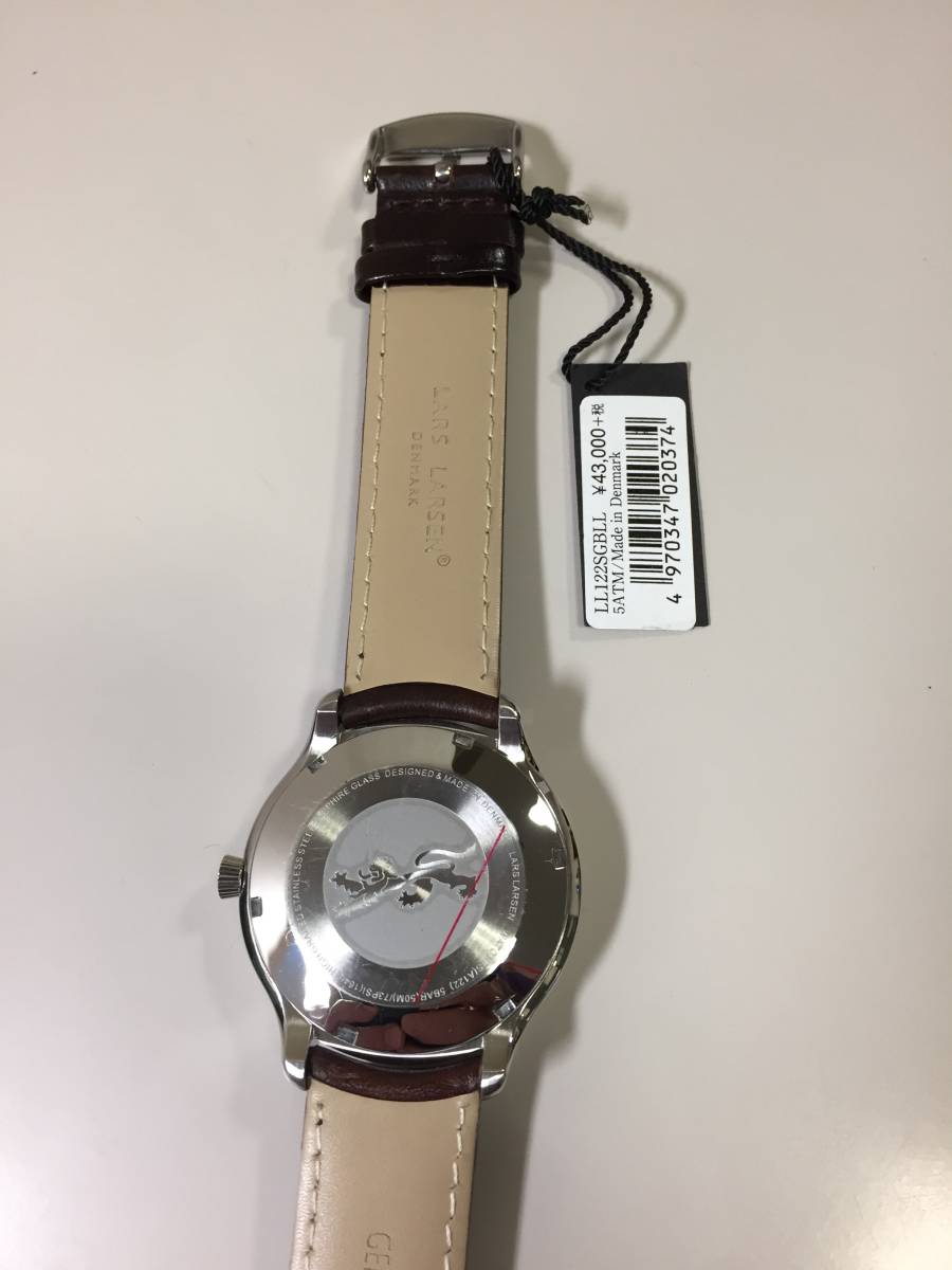 [ pawnshop Owari shop shop Tokyo ] * unused *la-sla-sen men's wristwatch small second quartz Denmark 
