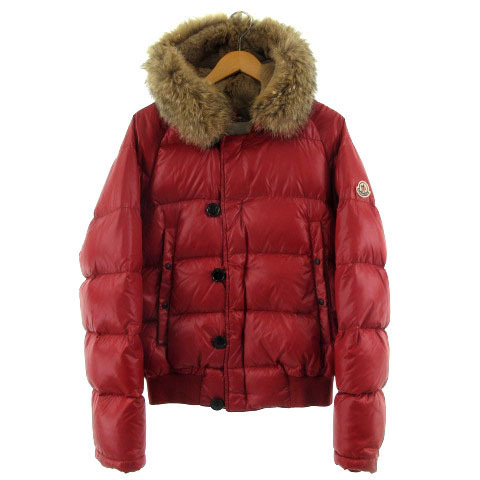 モンクレール MONCLER ダウンジャケット リアルファー レッド 赤 2