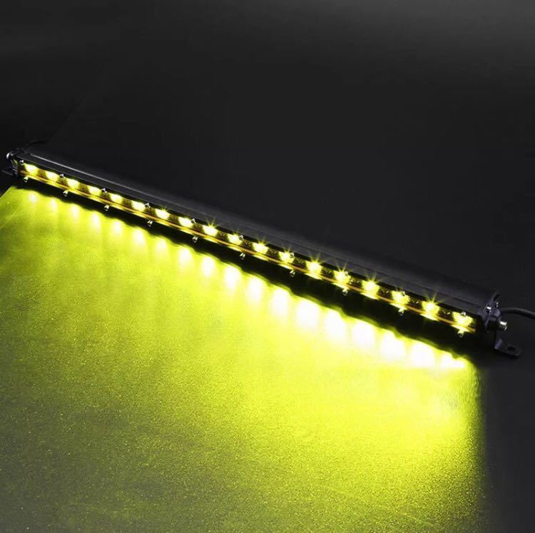 #LED light bar working light working light 25 -inch yellow 3000k off-road foglamp yellow color Ame car fishing Jimny Surf fj Cruiser 