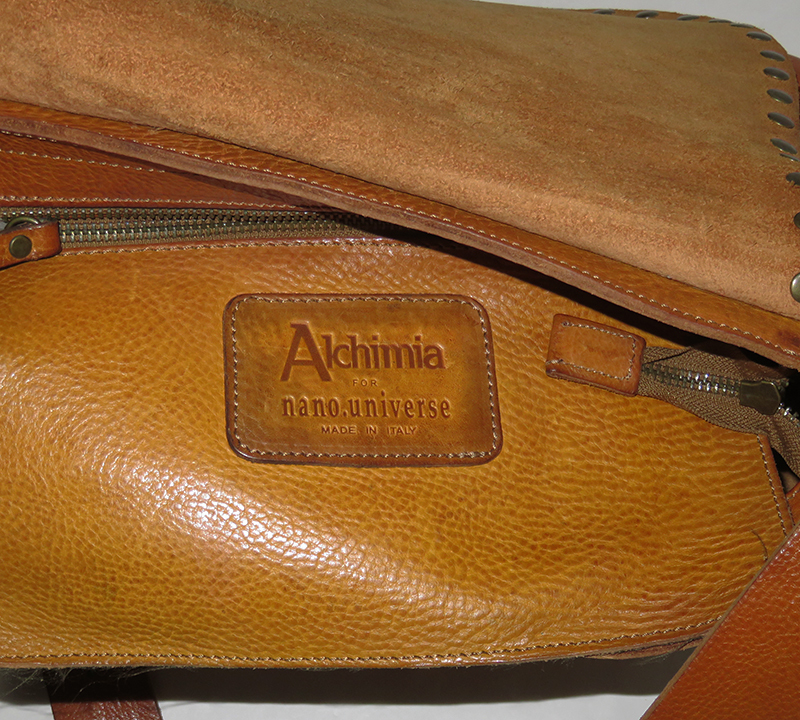Alchimia × nano*universe сумка на плечо обычная цена 3.5 десять тысяч aru Kimi a Nano Universe кожа заклепки 