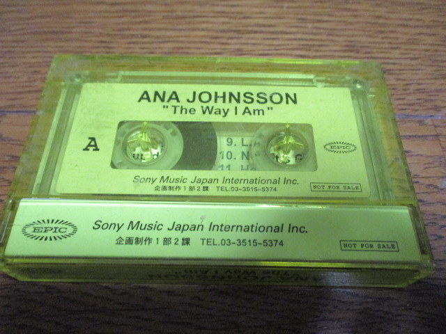カセットテープ　ANA JOHNSSON / The Way I Am　非売品_画像3