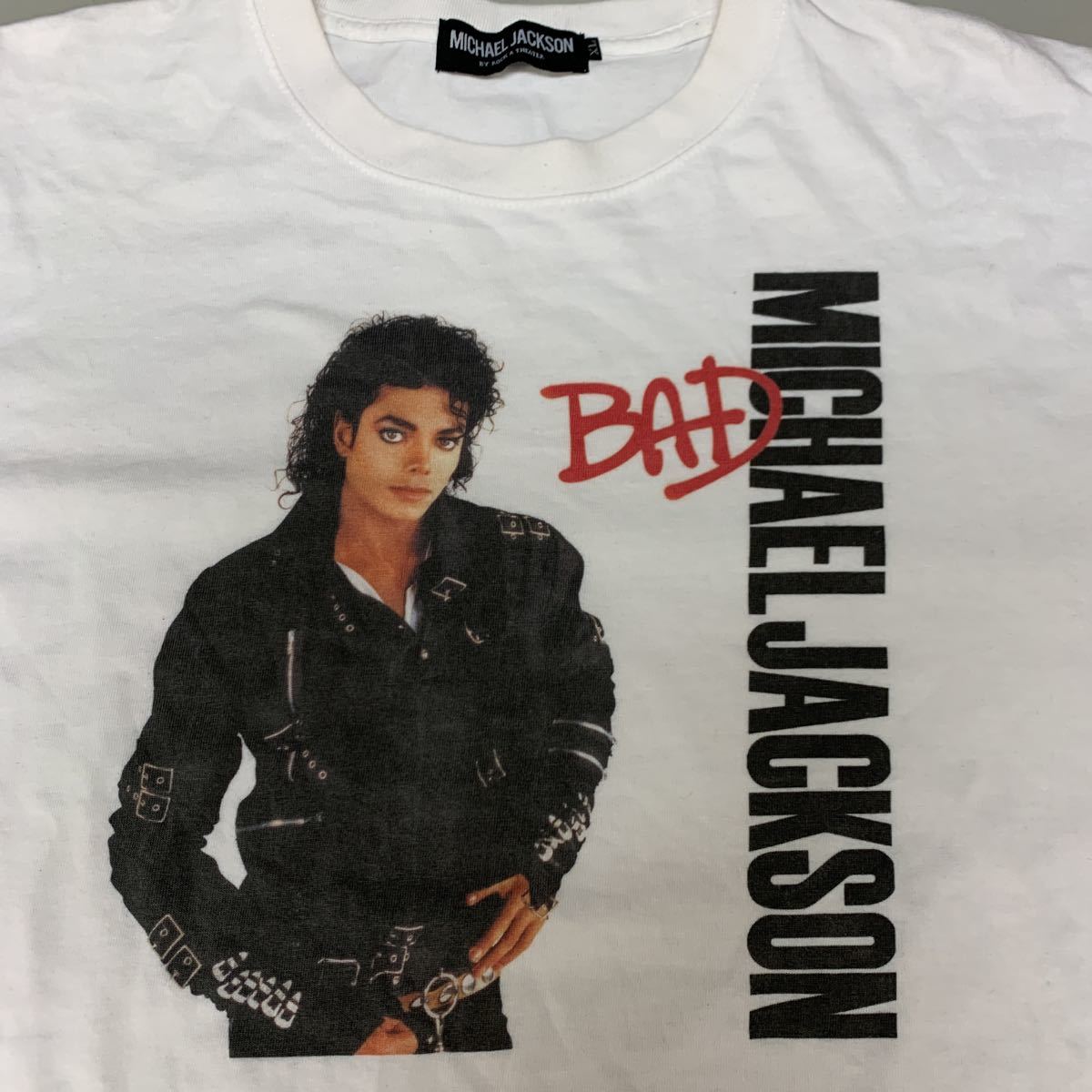 MICHAEL JACKSONマイケルジャクソン バッド　BAD Tシャツ　XLサイズ オーバーサイズ　ビッグシルエット_画像2
