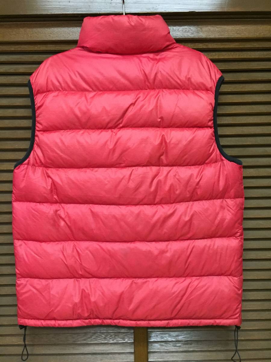 MOONSTORNE down vest red L USED moonstone outdoor 