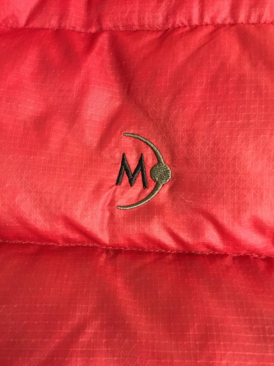 MOONSTORNE down vest red L USED moonstone outdoor 