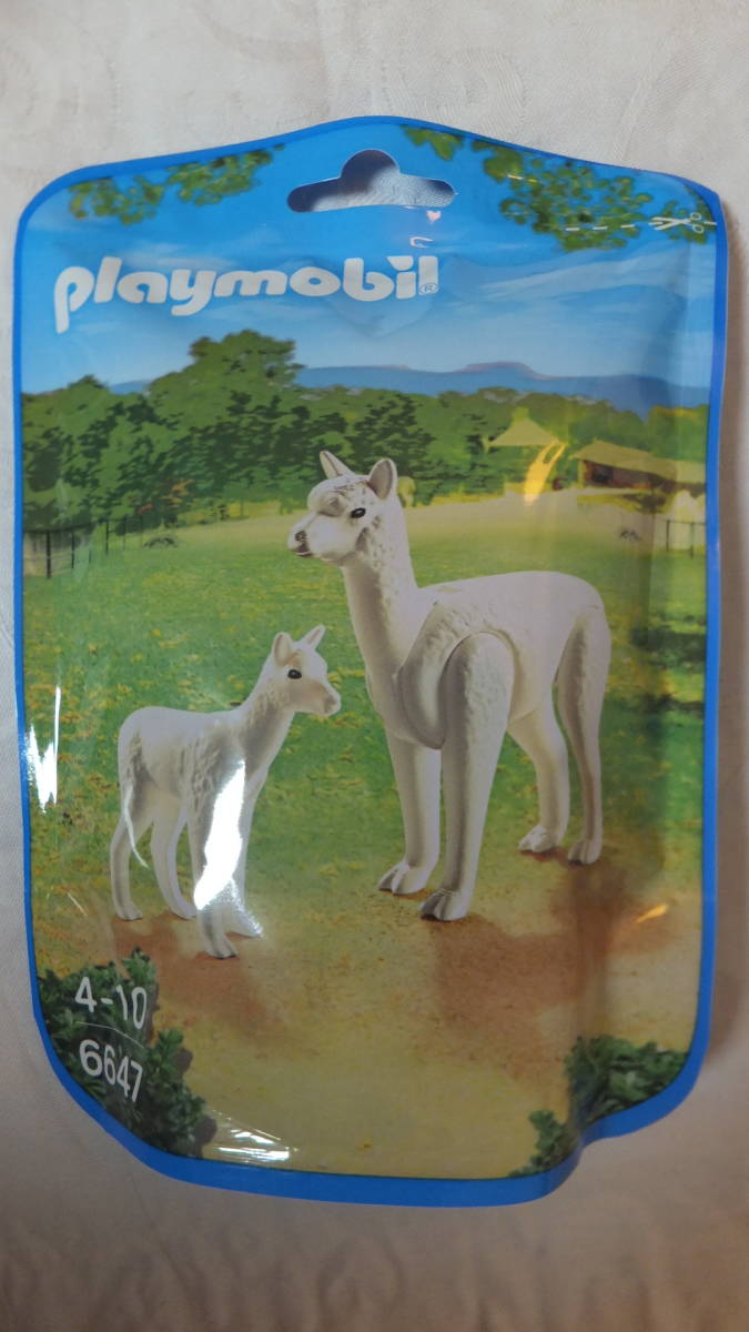 新品・未開封　プレイモービル Playmobil 6647 アルパカ と その赤ちゃん Alpaca with Baby　動物親子 ラクダ科ラマ属　Family Fun　海外発_画像1