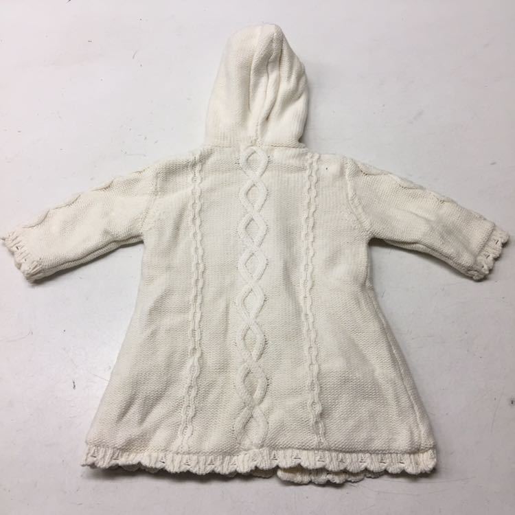  free shipping *baby gap baby Gap * reverse side nappy coat outer * baby girl 70* white #21013sak