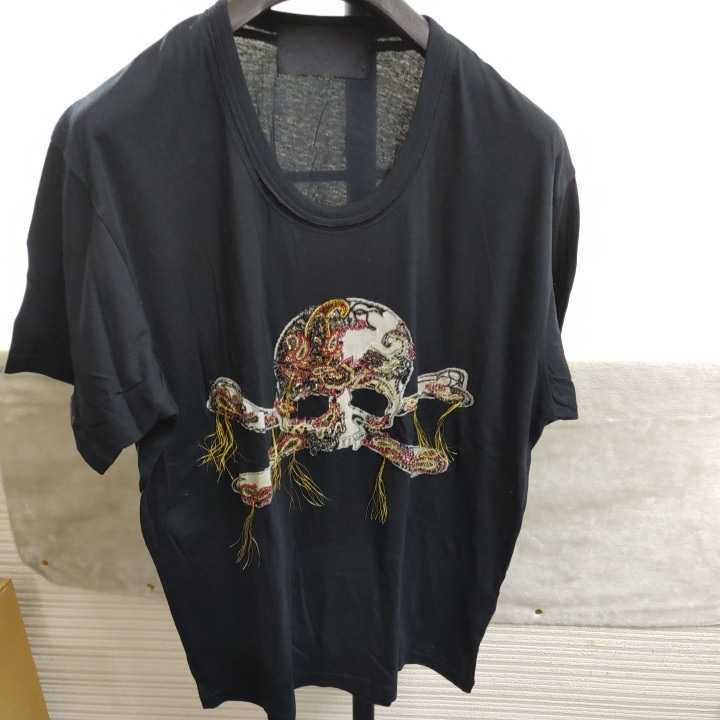 【美品】Roen スカル刺繍 限定Tシャツ 半袖 サイズ50