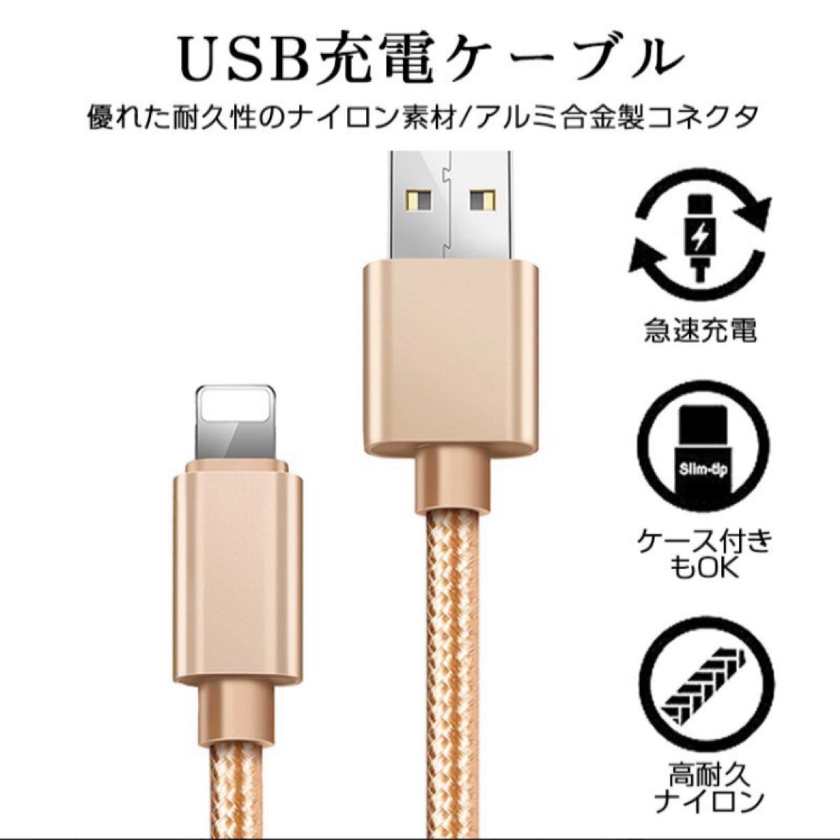 iPhone USBケーブル 充電ケーブル 急速充電 データ転送 Apple