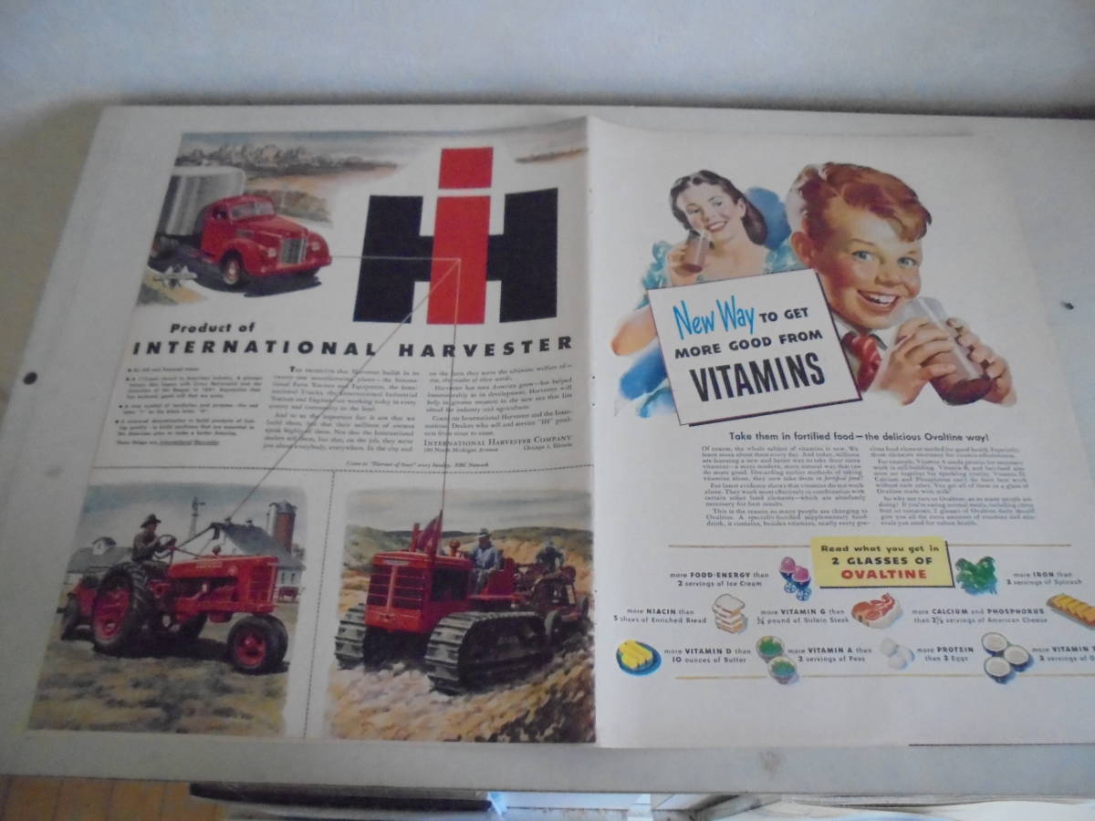  быстрое решение реклама Ad Inter National грузовик трактор 1940s витамин напиток авторучка порог двери алый a направляющие load железная дорога .