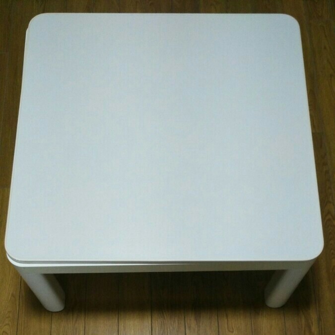 ニトリ こたつ リバーシブルコタツ ローテーブル ジュリバ75WH 正方形
