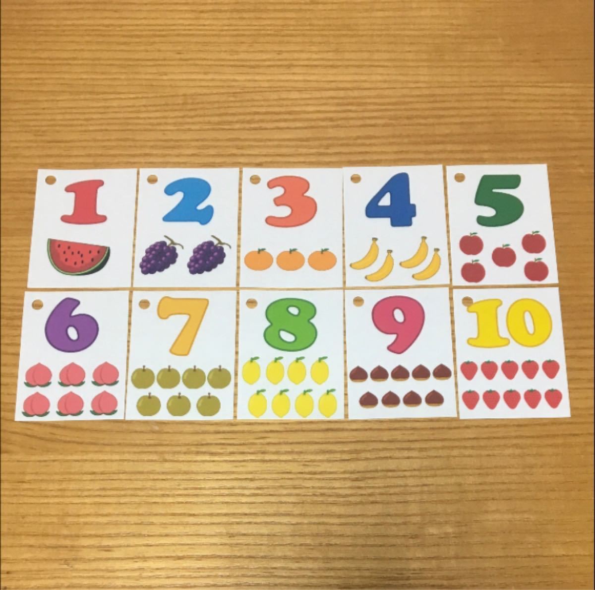 Paypayフリマ ひらがなカード と 数字カード ハンドメイド Paypayフリマ ひらがなカード と 数字カード ハンドメイド