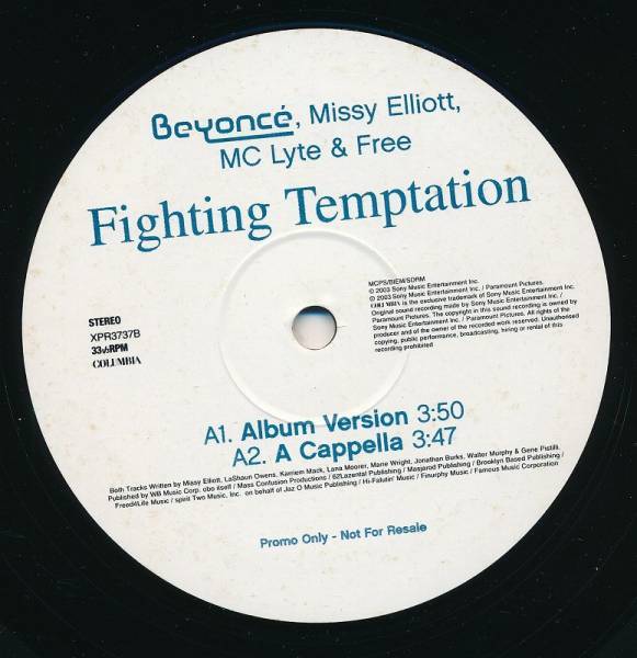 BEYONCE,MISSY ELLIOTT,MC LYTE & FREE/FIGHTING TEMPTATION/輸入盤/中古12インチ！0929_画像3