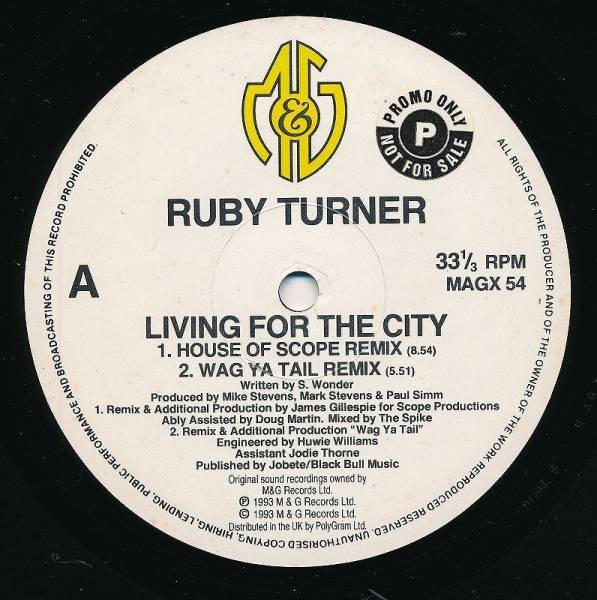 RUBY TURNER/LIVING FOR THE CITY/UK盤/中古12インチ！0904_画像3