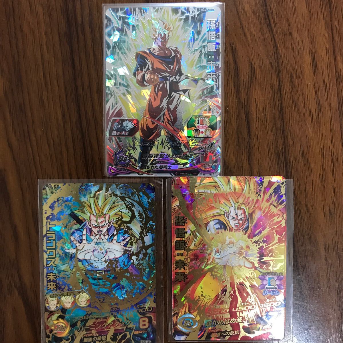 ドラゴンボールヒーローズ 孫悟飯未来BM4-SEC3トランクス未来と ドラゴンボールヒーローズ 孫悟飯未来BM4-SEC3トランクス未来と