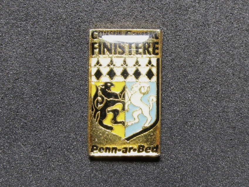 外国のピンズ : FINISTERE 都市 街 紋章 エンブレム e1_画像1