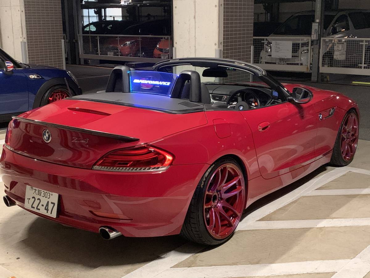 Valkyrie style BMW Z4 E89 専用　ウィンドディフレクター　Mperformance文字　LEDホワイト.,_画像4