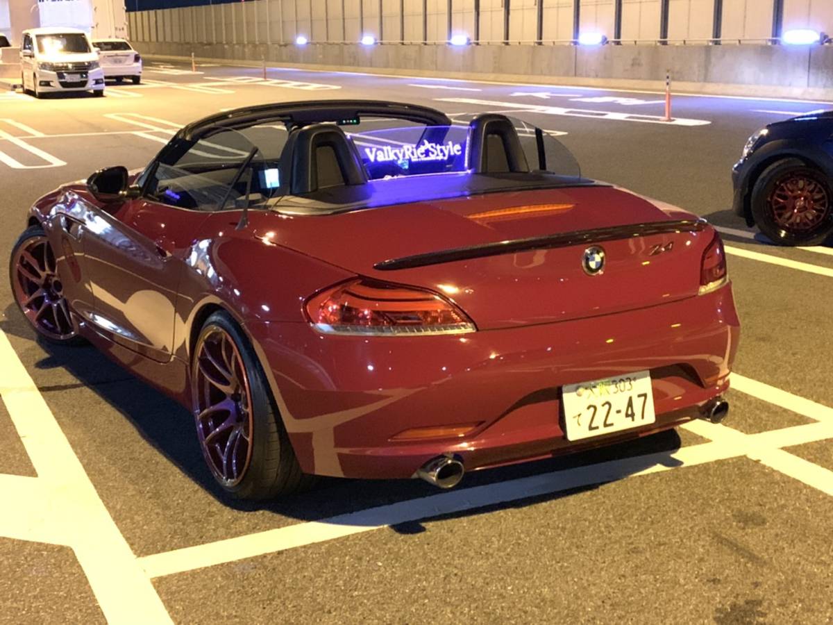 Valkyrie style BMW Z4 E89 専用　ウィンドディフレクター/　Valkyrie style文字　LEDブルー　レッド　ホワイト　選択してくださいませ！_画像9