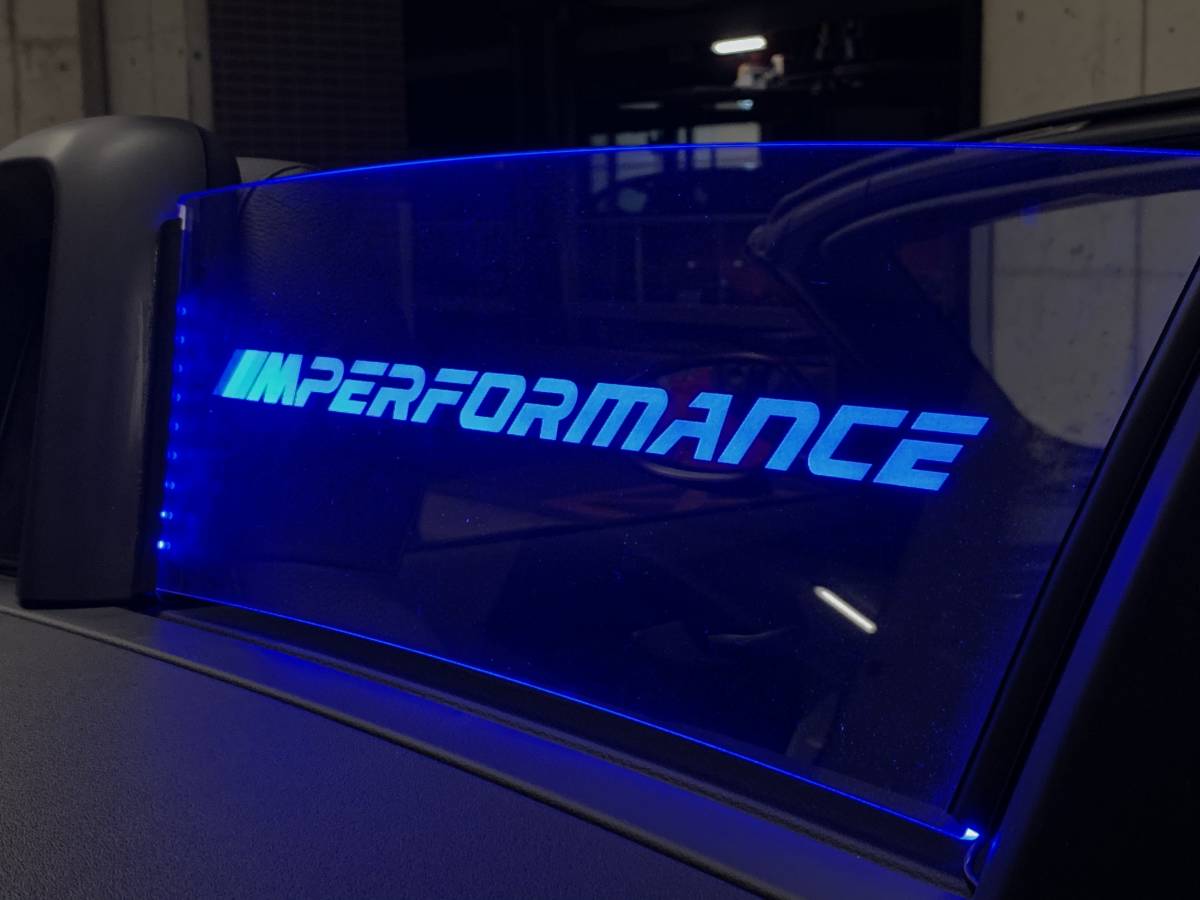 Valkyrie style BMW Z4 E89 専用　ウィンドディフレクター　Mperformance文字　LEDブルー:_画像3