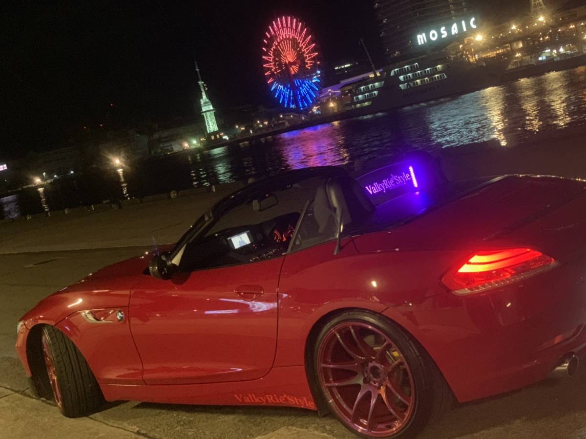 Valkyrie style BMW Z4 E89 専用　ウィンドディフレクター　Mperformance文字　LEDブルー:::::_画像10