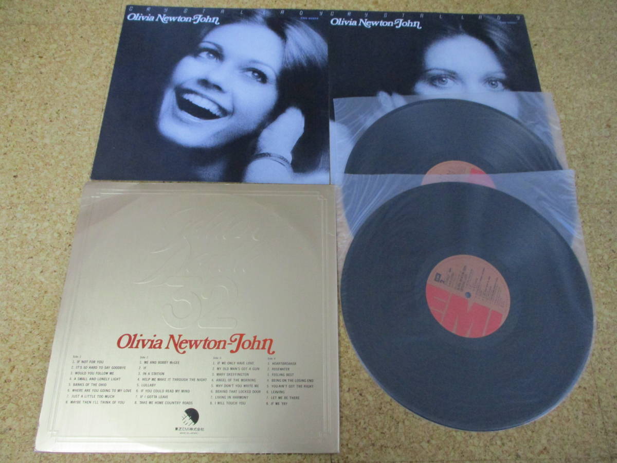 ◎Olivia Newton-John オリビア・ニュートン・ジョン★Crystal Lady - Golden Double 32/日本 Double ＬＰ盤☆帯、２インナースリーブ_画像3