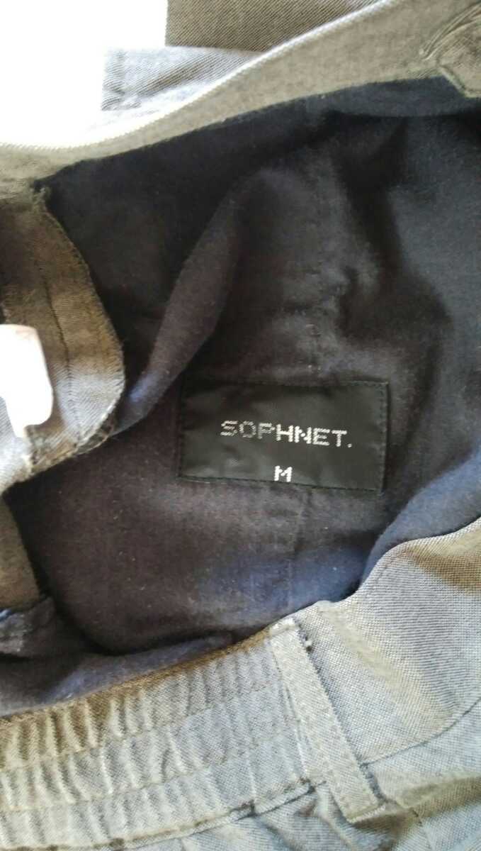 SOPHNET.（ソフネット） ririジップストレッチパンツ カラー:モスグレー系 表示サイズ：Ｍ MADEI NJ APAN ririジップ D環付き