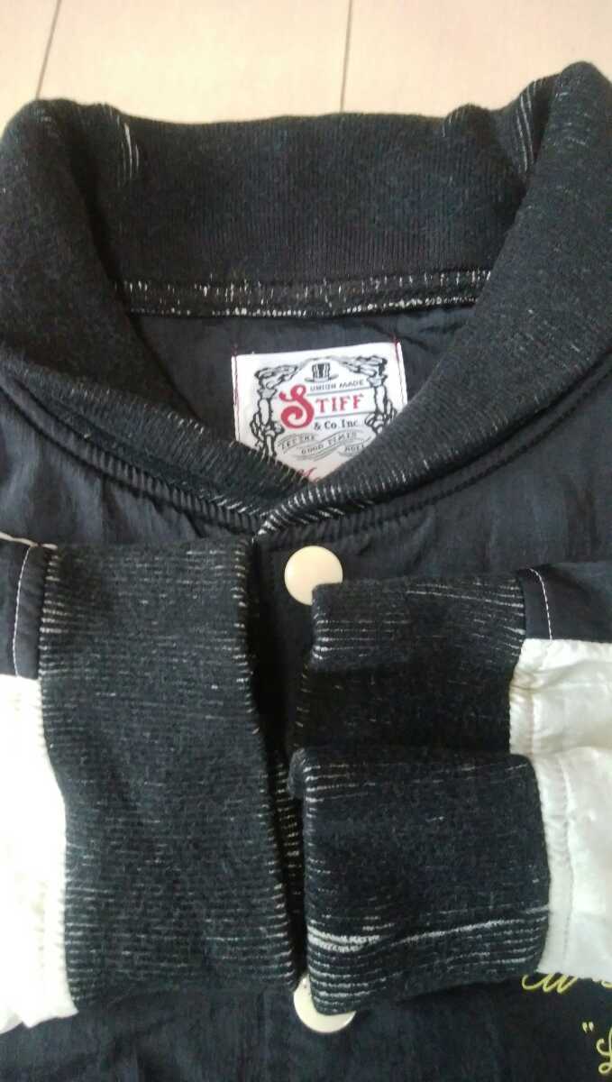 STIFF（スティッフ） ナイロンジャケット カラー:ブラック系　ホワイト系 表示サイズ:MEDIUM 表示素材:ナイロン 100% MADE IN JAPAN_画像4