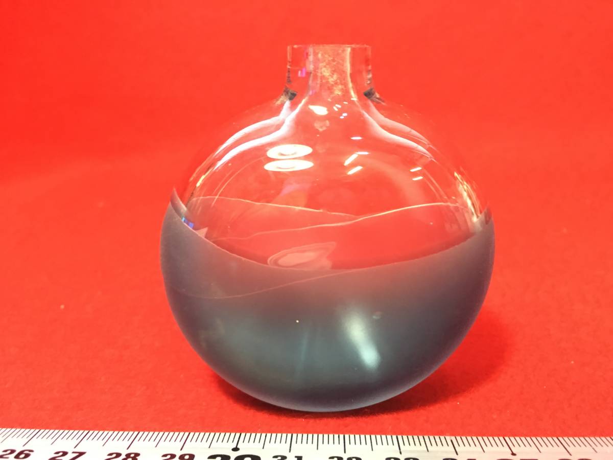 ☆【逸品堂】☆ 広沢葉子 ガラス 製品 小さな鼻炎香の形 香水 色硝子
