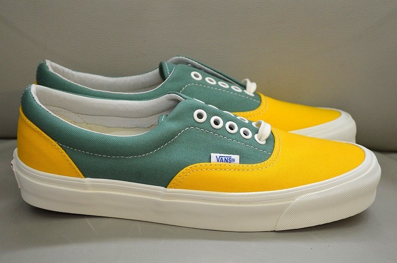 新品未使用 VANS バンズ VAULT ボルト OG ERA LX エラ VN0A4BVAVYU (Canvas) Old Gold/Fir グリーン イエロー US8 26センチ 送料無料_画像7