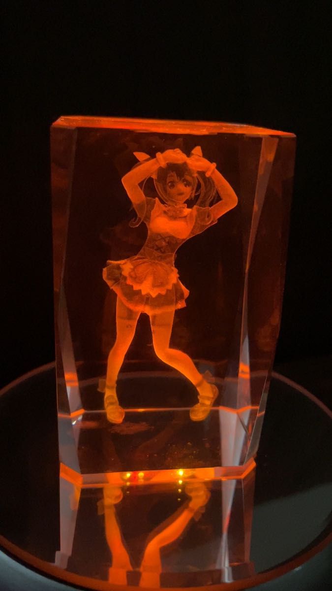 3D クリスタル　ラブライブ！　クリスタル3Dオブジェクト　μ's 矢澤にこ　アニメ　アニメグッズ 3Dクリスタル