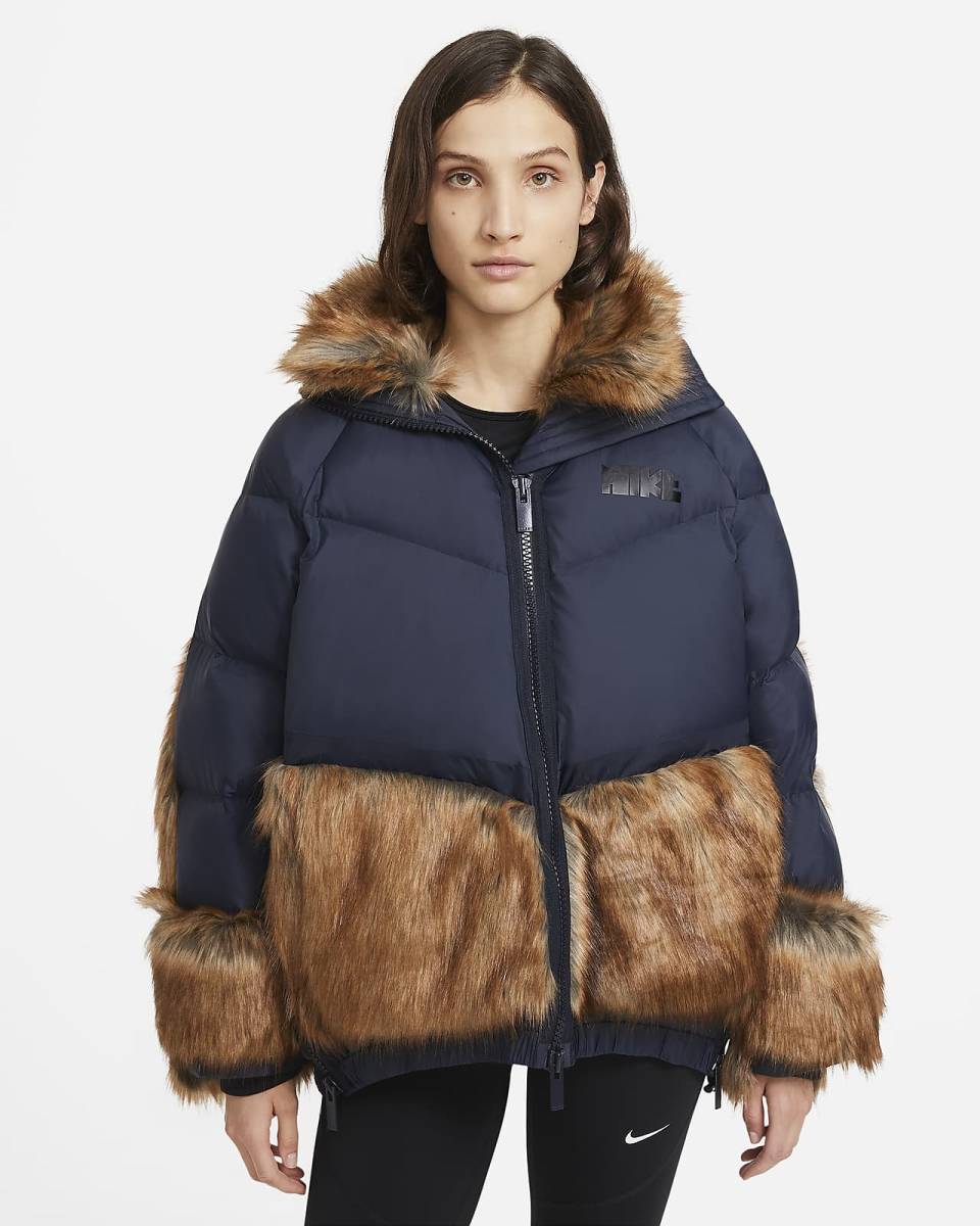 SACAI x NIKE　20AW　ダウンジャケット　レディース　ネイビー　XSサイズ　新品　サカイ　ナイキラボ　Women's PARKA ダウン ナイキ NAVY_画像1