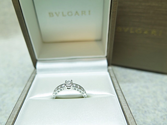 **[ BVLGARY ]BVLGARI Pt950 platinum teti car ta diamond ring ring #11 ot**