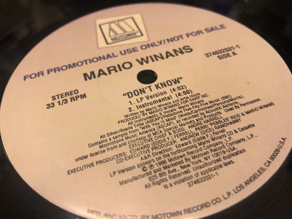 12”★Mario Winans / Don't Know / R&B!_画像2