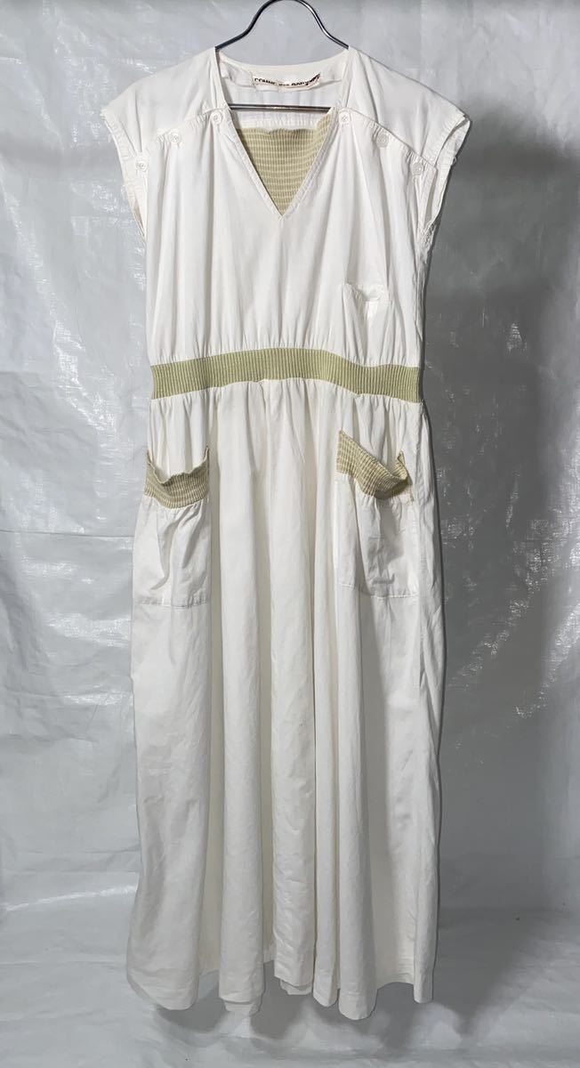 70s 80s comme des garcons vintage dress コムデギャルソン　初期　ビンテージ　ドレス　ワンピース　ホワイト