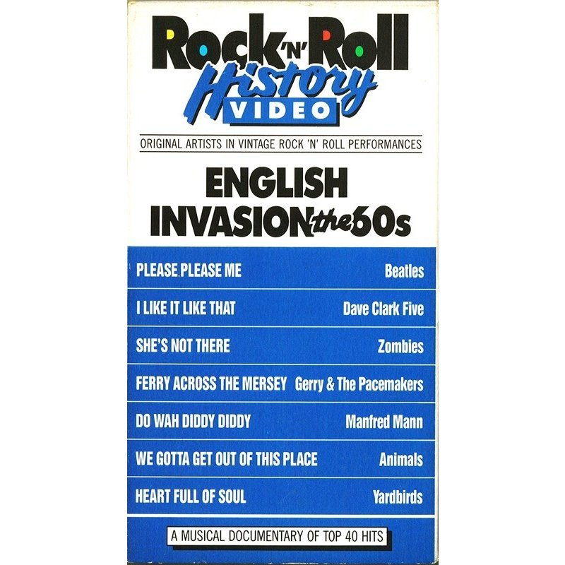 送料無料！「Rock'n'Roll History "English INVASION the 60s”」VHS_画像1