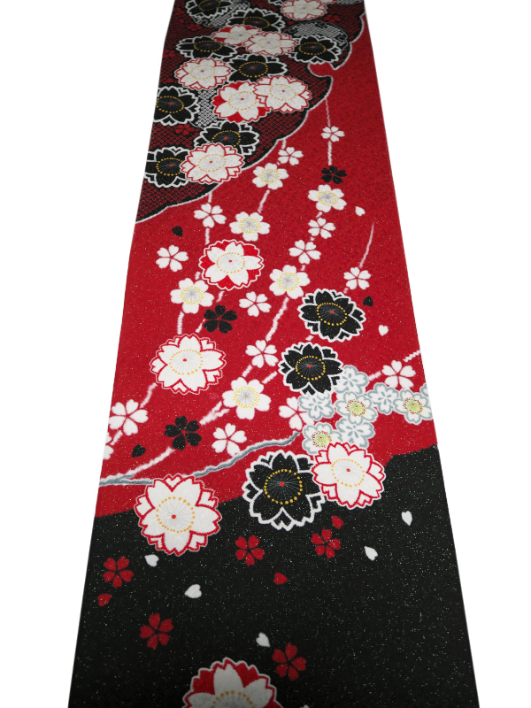 837-1 номер новый товар натуральный шелк .. кимоно с длинными рукавами для ткань край порванный примерно 237. серебряный через .. дуть снег. земля узор входить красный . близкий море . чай цвет . чёрный. двухцветный -. Sakura. цветок . расческа 