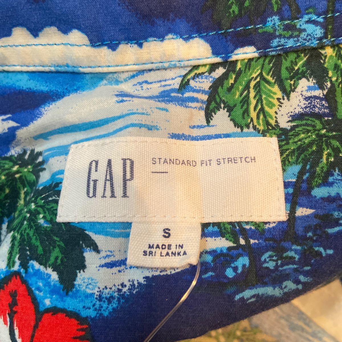 GAP 半袖アロハシャツ S_画像3