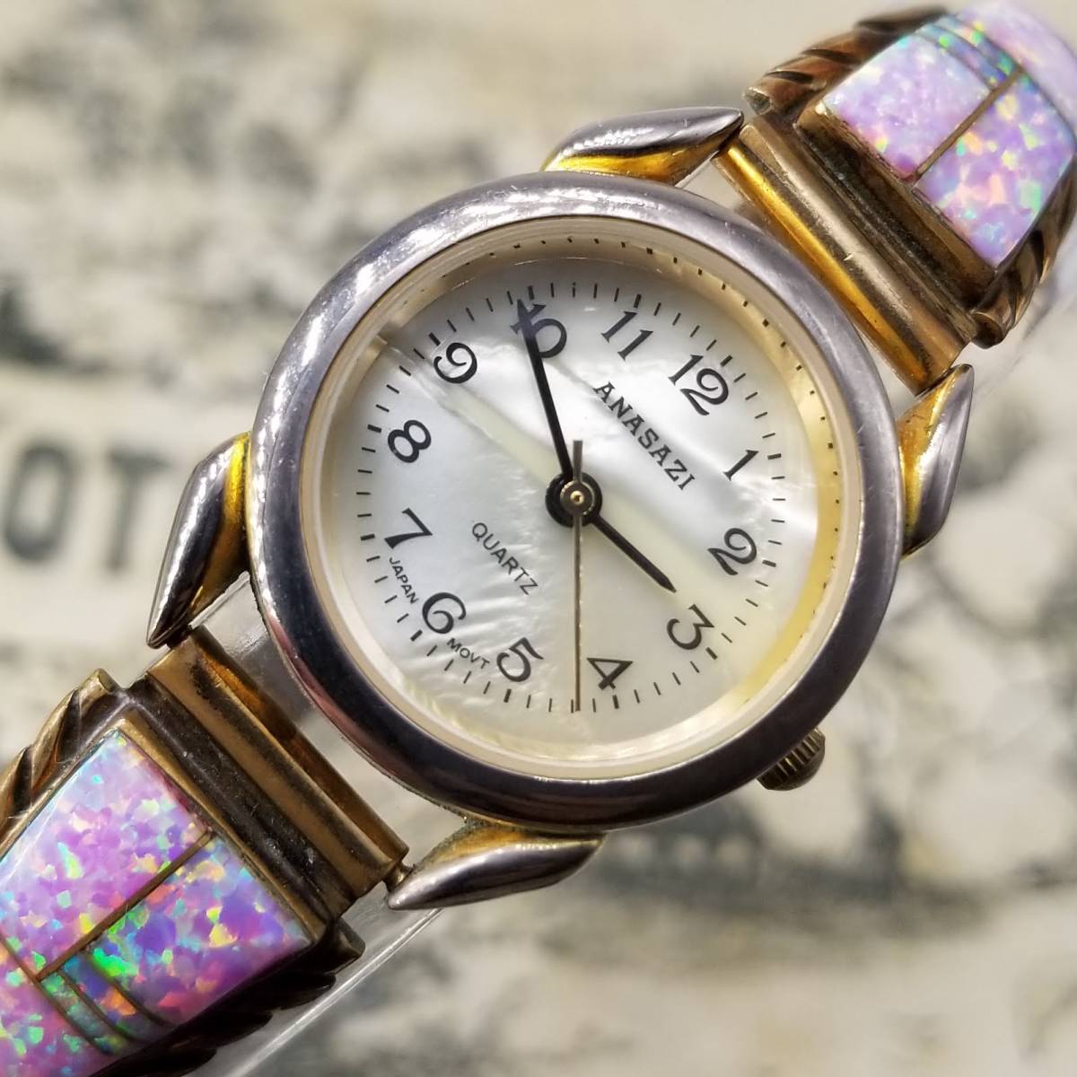 驚きの価格 ナバホ族 ビンテージ レディース 腕時計 バングル オパール シルバー インディアン その他