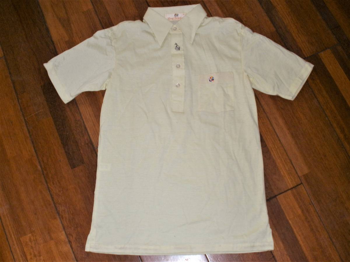  dead stock unused DOUG SANDERS polo-shirt 006*738 Vintage Showa Retro 