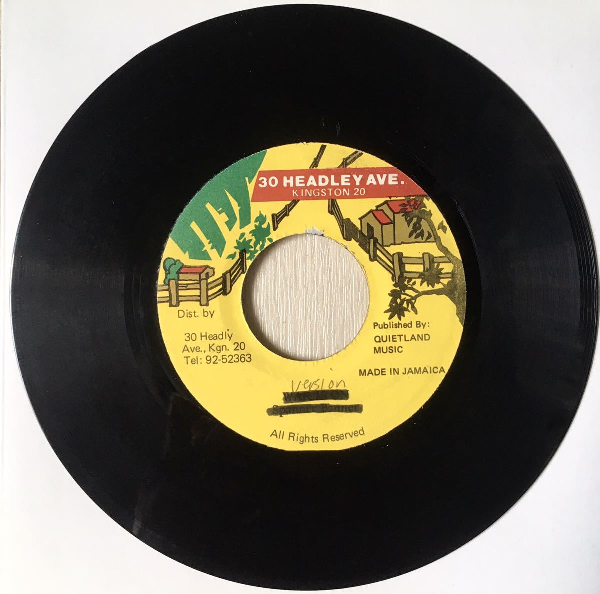 Major Worries - Nuh Run Down Money / Reggae Dancehall Foundation Dub / 45RPM 7インチレコード_画像2