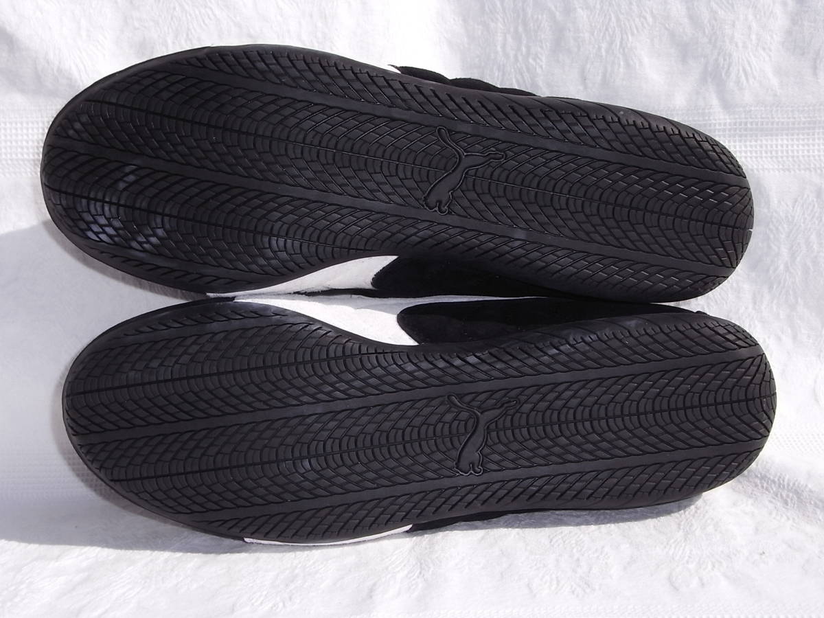 ☆送料無料☆ 激レア! 新品 PUMA SPARCO SPEED CAT OG スパルコ スピードキャット黒 ドライビングシューズ 26cm レザー天然皮革_画像6
