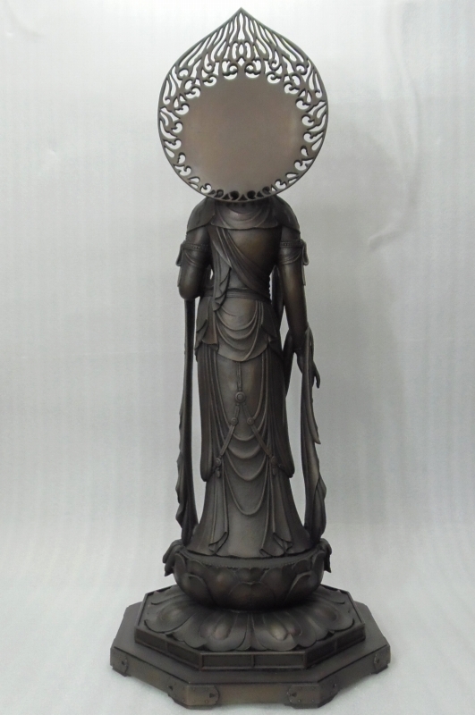  Honshu free shipping! New Year (Spring) special price sale! Buddhist image * bronze made .. sound bodhisattva image (. free bodhisattva )1.8 shaku .* height : approximately 93cm