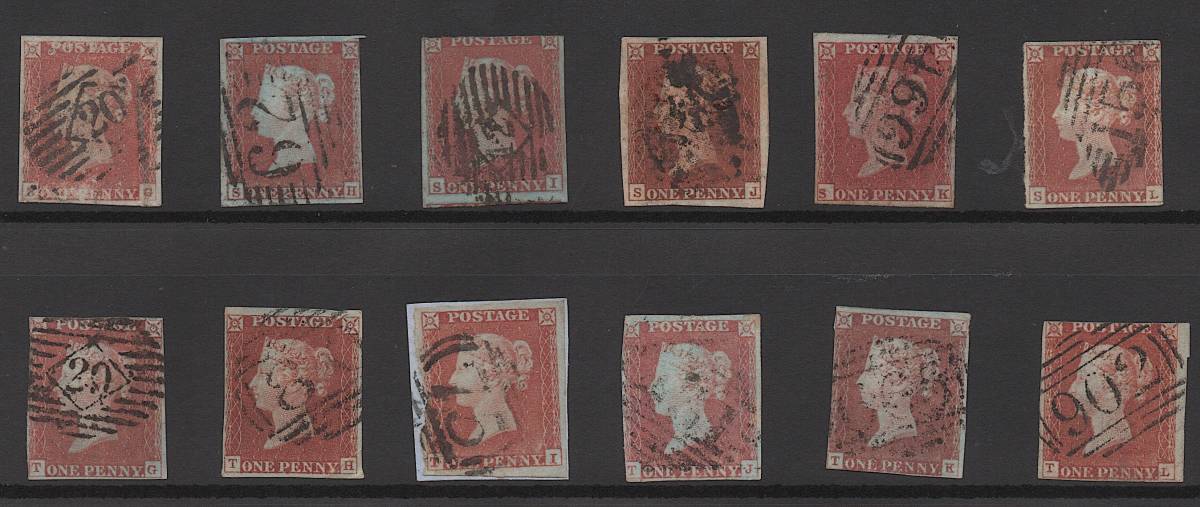 *** seat. restoration,240 sheets!!! classic England stamp * Victoria woman .1841 year pe knee red * Scott #3, used .