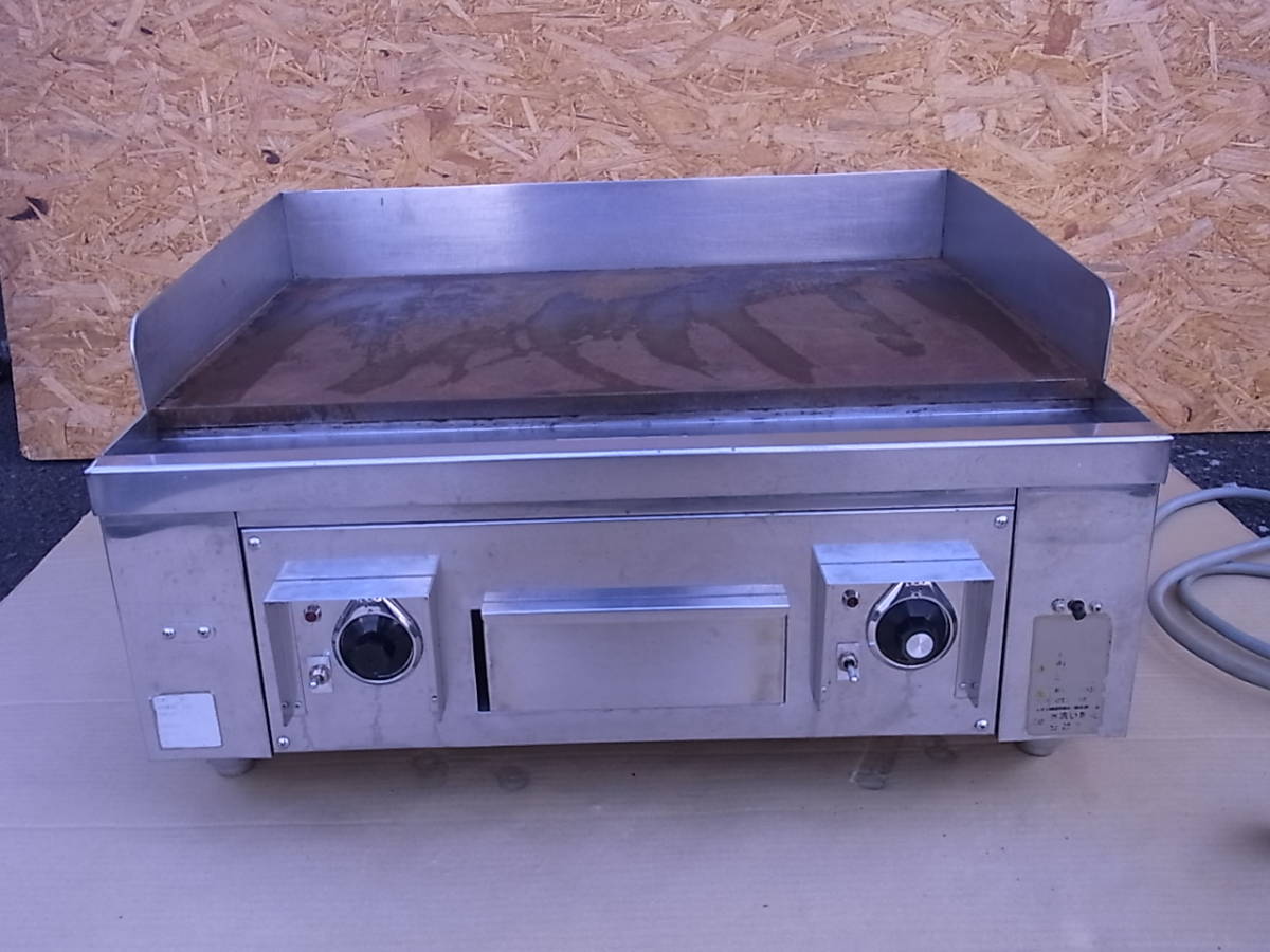 □N/249▽業務用 鉄板焼き機☆縦47cm 横75cm☆詳細 □N/249▽業務用 鉄板焼き機☆縦47cm 横75cm☆詳細