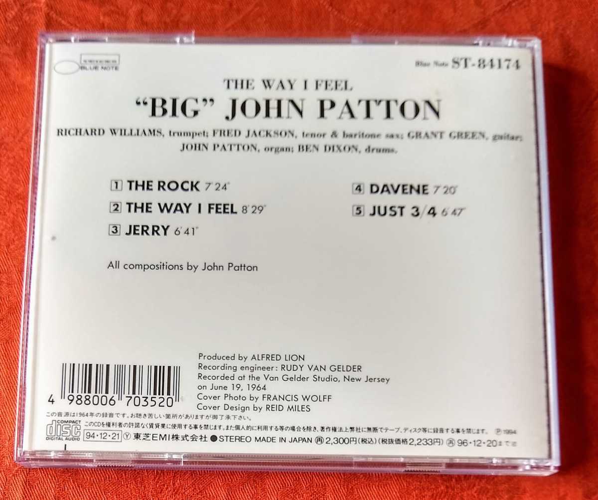 ‘BIG‘JOHN PATTON / The Way I Feel_画像2