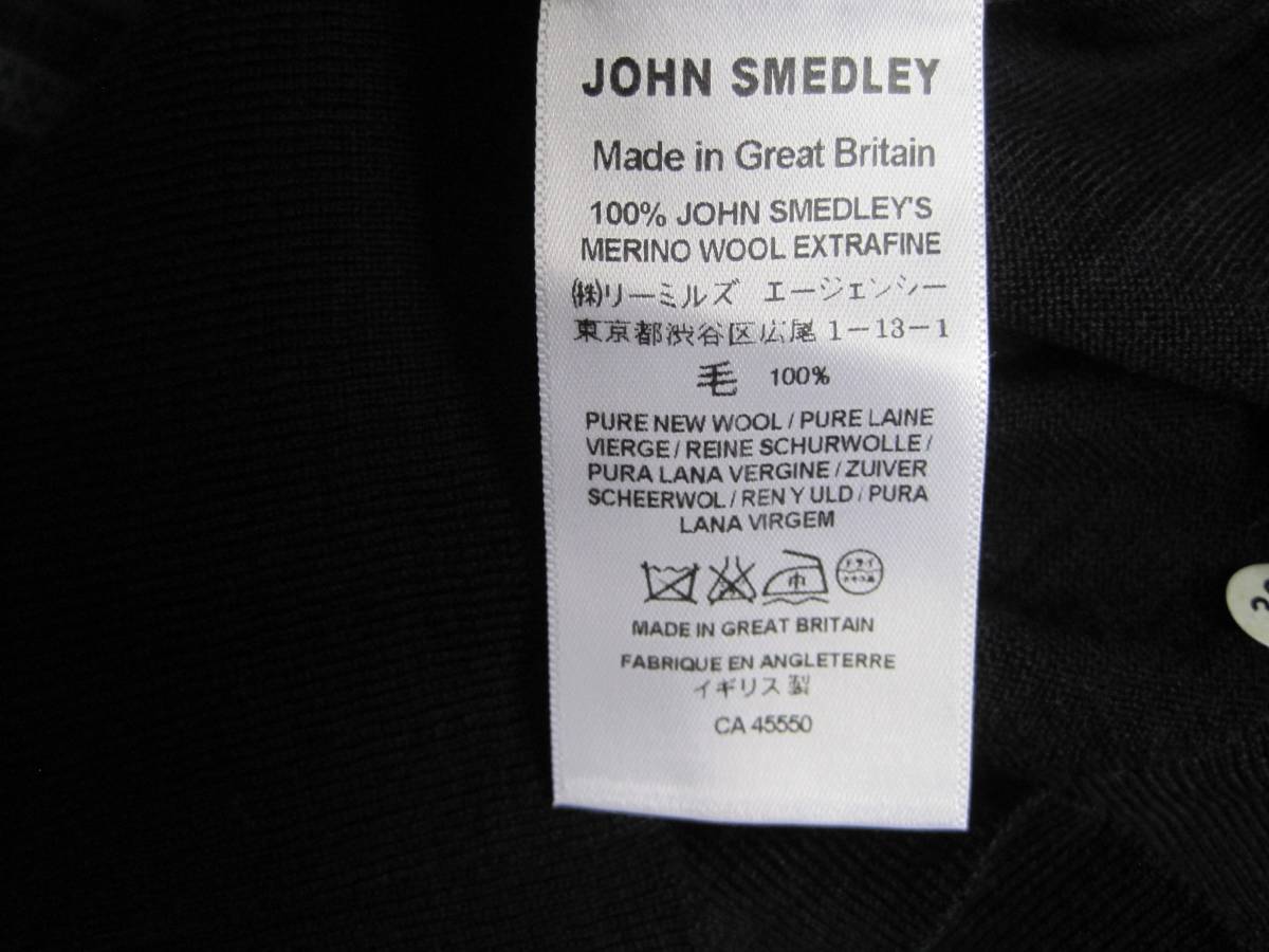 JOHN SMEDLEY ジョン スメドレー　フェアアイル柄　Vネックカーディガン　XS 　イギリス製　　新品_画像4